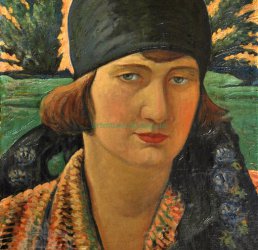 Петро Обаль (1900–1987) «Портрет дружини» - artmuseum.org.ua